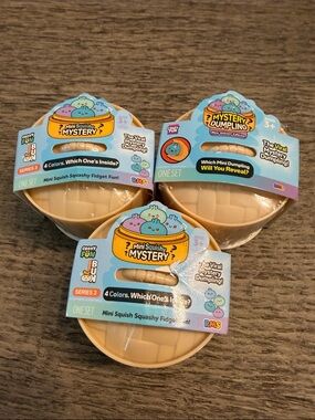 RMS Crazy Fun Mini Squishy Mystery Bao Bun Dumpling Bundle Set of 3